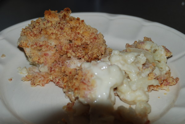 Crumble chou-fleur & jambon