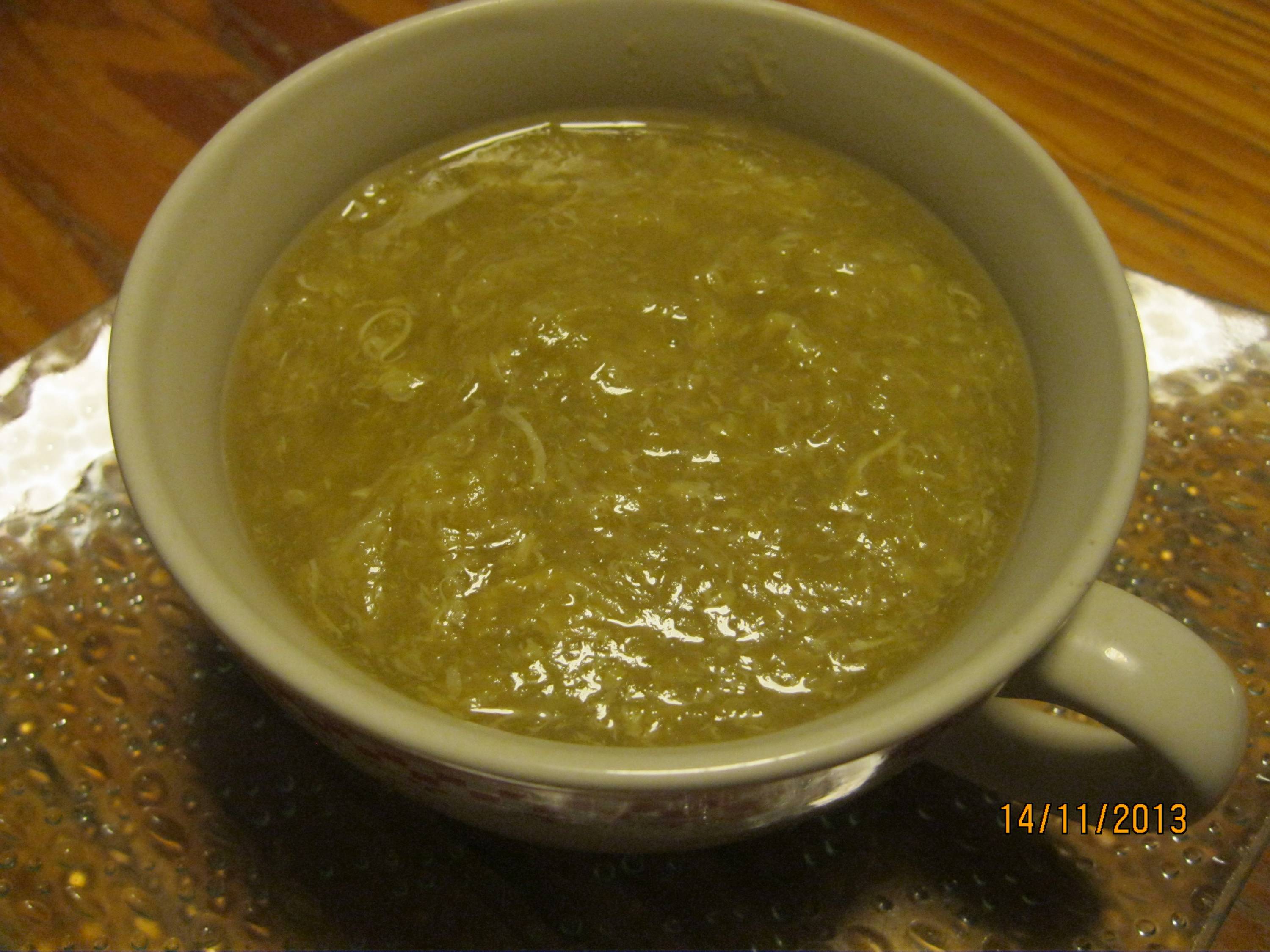 Bouillon de poireaux à la chinoise
